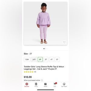 Cat & Jack Toddler Girls’ Set